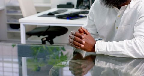 Business Professional in Modern Office Setting