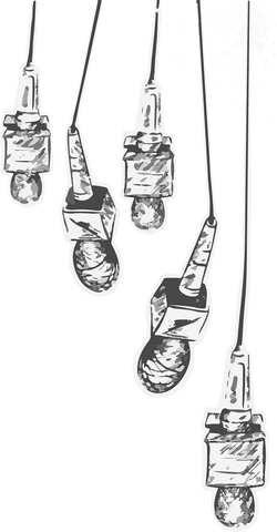 grayscale sketch of hanging bulbs with transparent background - Download Free Stock Videos Pikwizard.com