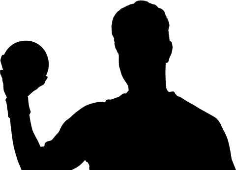 Transparent Silhouette of Male Handball Player in Action Pose - Download Free Stock Videos Pikwizard.com