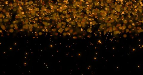 Glowing Golden Lights Against Dark Background - Download Free Stock Images Pikwizard.com