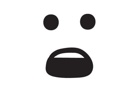 scared face transparent vector emotional illustration - Download Free Stock Videos Pikwizard.com