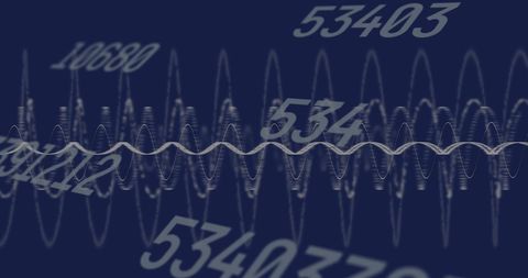 Changing Numbers on Computer Interface with Graph Lines - Download Free Stock Images Pikwizard.com