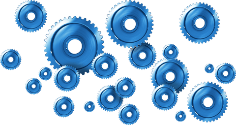 transparent background with shiny blue gears vector illustration - Download Free Stock Videos Pikwizard.com