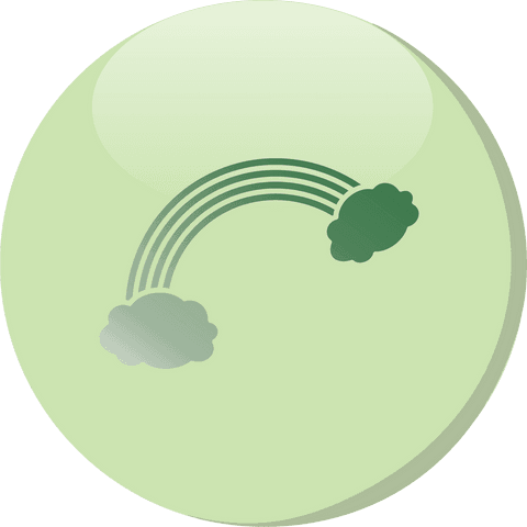 Minimalistic Cloud Symbol in Green Circle Transparent Style - Download Free Stock Videos Pikwizard.com