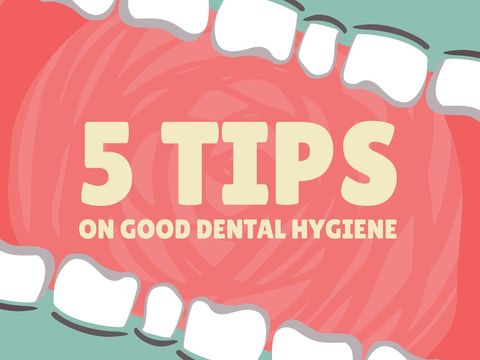 creative dental hygiene tips illustration with teeth border - Download Free Stock Templates Pikwizard.com