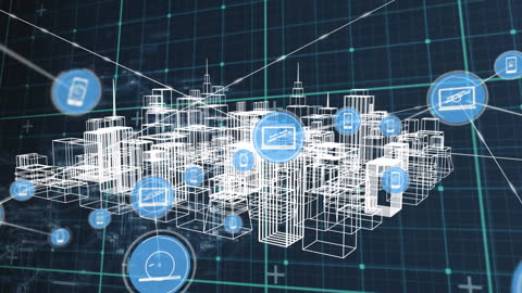 Futuristic Smart City Network with Digital Connections