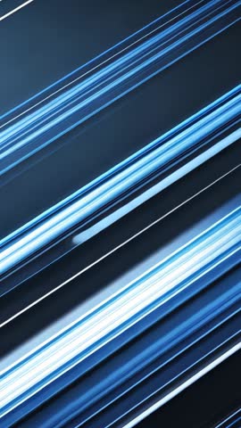 Gliding Diagonal Light Streaks on Dark Futuristic Background | Vertical Motion Technology Loop