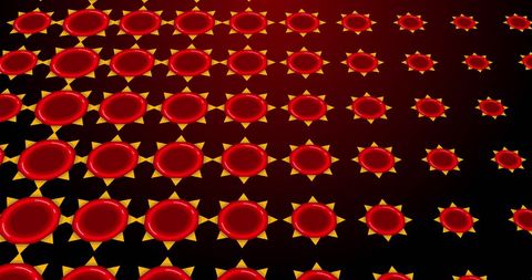 Abstract Red Starburst Patterns on Dark Gradient Background - Download Free Stock Images Pikwizard.com