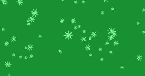 Christmas Snowflakes on Green Background with Winter Landscape - Download Free Stock Images Pikwizard.com