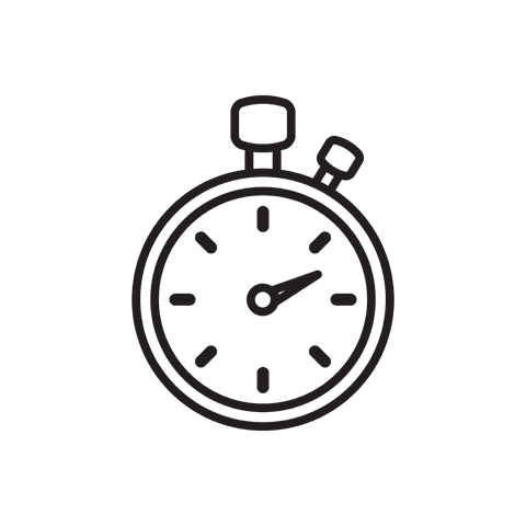 Black Stopwatch Silhouette Illustration with Transparent Background - Download Free Stock Videos Pikwizard.com