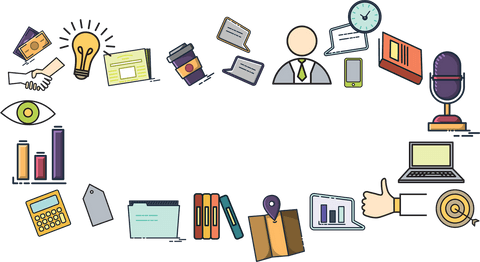 Business Icons Assortment on Transparent Background for Digital Concepts - Download Free Stock Videos Pikwizard.com