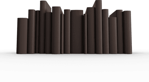 Transparent Background of Dark Brown Books With Blank Spines for Mockup Use - Download Free Stock Videos Pikwizard.com