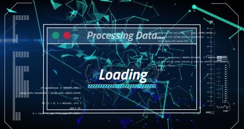 Futuristic Digital Data Processing Interface with Abstract Graphics - Download Free Stock Images Pikwizard.com