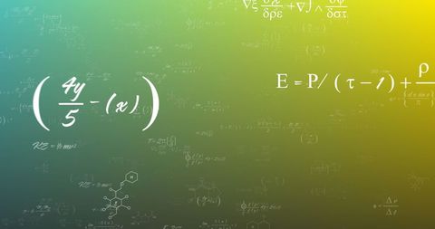 Scientific Formulas and Equations Green Gradient Background - Download Free Stock Images Pikwizard.com