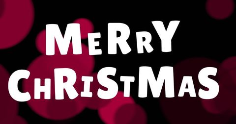 Festive Merry Christmas Text with Red Sparkles - Download Free Stock Images Pikwizard.com