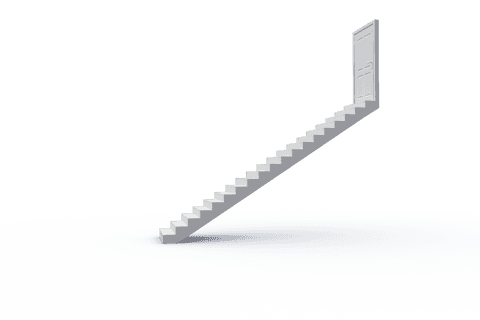 floating staircase with door on transparent background - Download Free Stock Videos Pikwizard.com