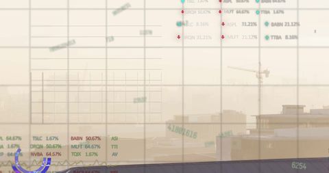Financial Data Analyzing with Cityscape Overlay