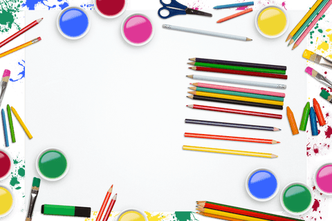 Creative Art Supplies on Transparent Background Pencils Paint Brushes - Download Free Stock Videos Pikwizard.com