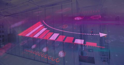 Data Processing and Digital Analytics Over Modern Server Room - Download Free Stock Images Pikwizard.com