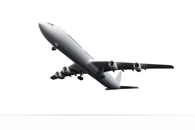 White Airplane Taking Off on Transparent Background, Digital Illustration - Download Free Stock Videos Pikwizard.com