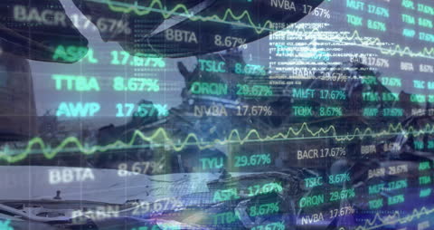 Digital Data Overlay on Waste Management Scene Concept