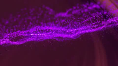 Violet Particle Wave with Floating Dust and Energy