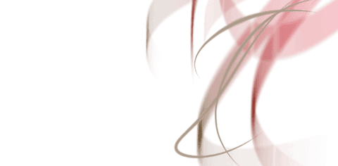 Abstract red and brown curved elements on transparent background