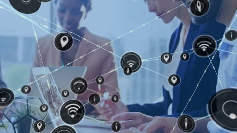 Diverse Team Collaboration with Networked Data Icons