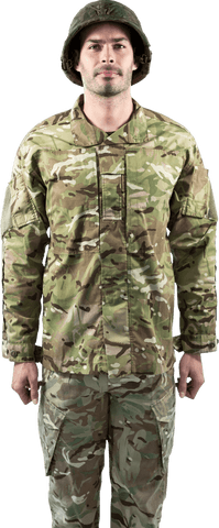 Transparent Portrait of Serious Soldier in Camo Uniform - Download Free Stock Videos Pikwizard.com