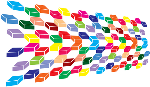 vibrant transparent 3d blocks pattern - Download Free Stock Videos Pikwizard.com