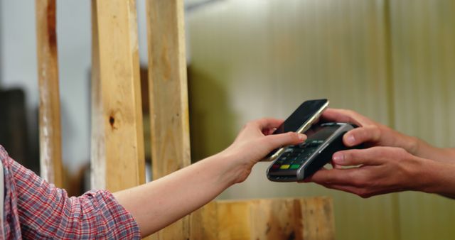 Contactless Payment with Smartphone in Store - Download Free Stock Photos Pikwizard.com