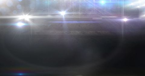 Blurred Stadium Lights and Bokeh Effect for Sports Event Design