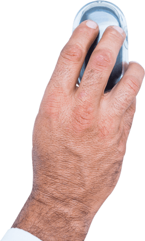 transparent hand of businessman holding computer mouse - Download Free Stock Videos Pikwizard.com