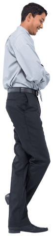 smiling biracial businessman standing with confidence on transparent background - Download Free Stock Videos Pikwizard.com