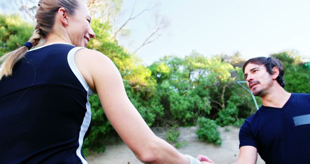 Two Tennis Players Shaking Hands After a Match - Download Free Stock Images Pikwizard.com