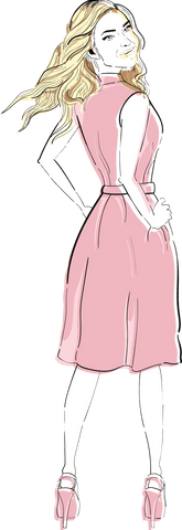 transparent vector of elegant woman posing assertively in pink dress - Download Free Stock Videos Pikwizard.com