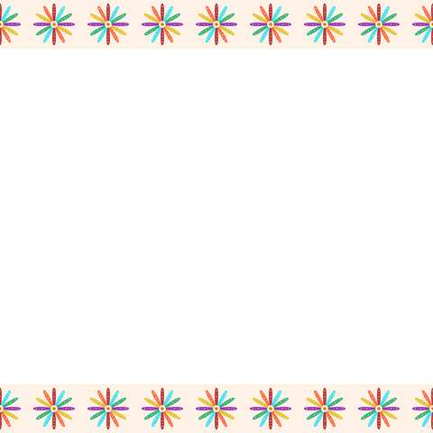 Banner with Colorful Floral Pattern and Transparent Background - Download Free Stock Videos Pikwizard.com