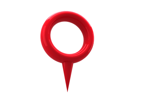 glossy red map pointer isolated on transparent background - Download Free Stock Videos Pikwizard.com