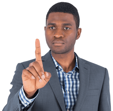 african american businessman interacting with virtual interface transparent - Download Free Stock Videos Pikwizard.com