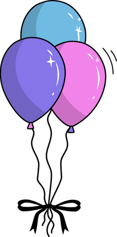 Floating transparent balloons vector art for festive celebrations