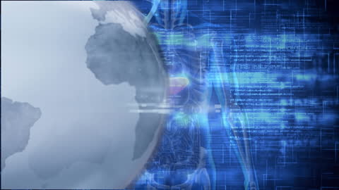 Innovative Global Data and Technology Conceptual Illustration