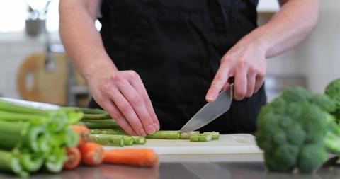 Home Chef Preparing Fresh Vegetables for Dinner - Download Free Stock Images Pikwizard.com