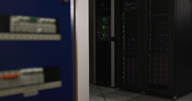Modern Data Center with Server Racks and Network Equipment - Download Free Stock Photos Pikwizard.com