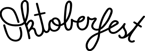 Transparent oktoberfest text design with modern typeface