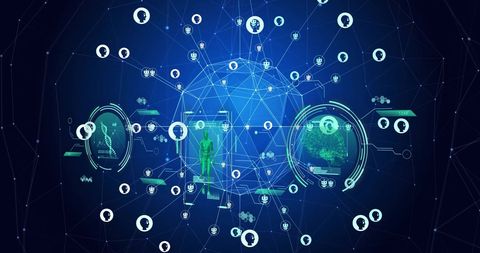 Visual Representation of Global Artificial Intelligence Network Connections - Download Free Stock Images Pikwizard.com