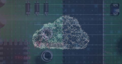 Digital Cloud Computing and Data Processing Concept Design - Download Free Stock Images Pikwizard.com