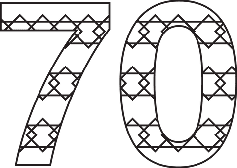 Patterned Transparent 70 Digit Illustration for Celebrations - Download Free Stock Videos Pikwizard.com