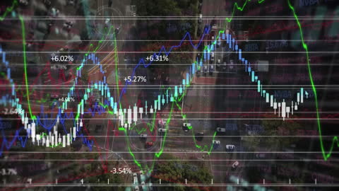 Dynamic Financial Statistics and Data Processing Animation