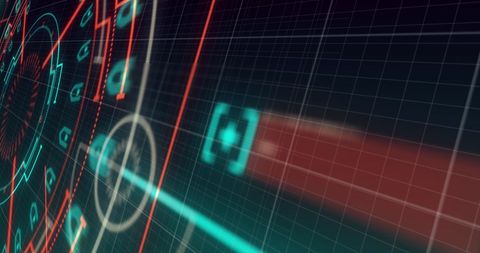 Digital Data Interface with Abstract Processing Patterns - Download Free Stock Images Pikwizard.com