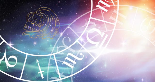 Astrological Symbols on Starry Cosmos Background - Download Free Stock Images Pikwizard.com